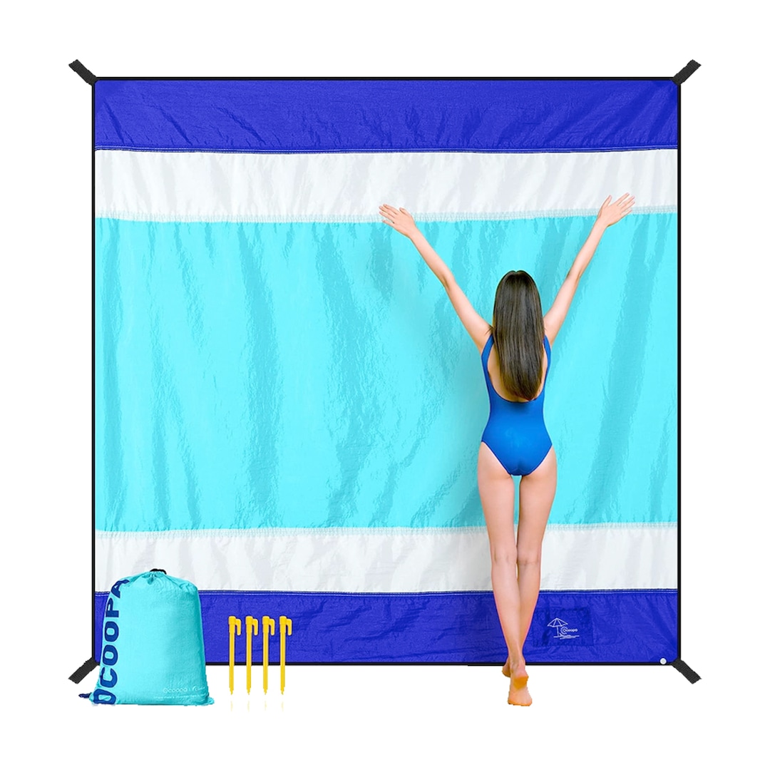 This Large Beach Blanket From Amazon Is The Key To The Best Beach Day